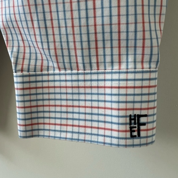 Men’s L.L.Bean Checked 100% Cotton Wrinkle Free Traditional Full Sleeve Shirt 33 - Picture 4 of 9